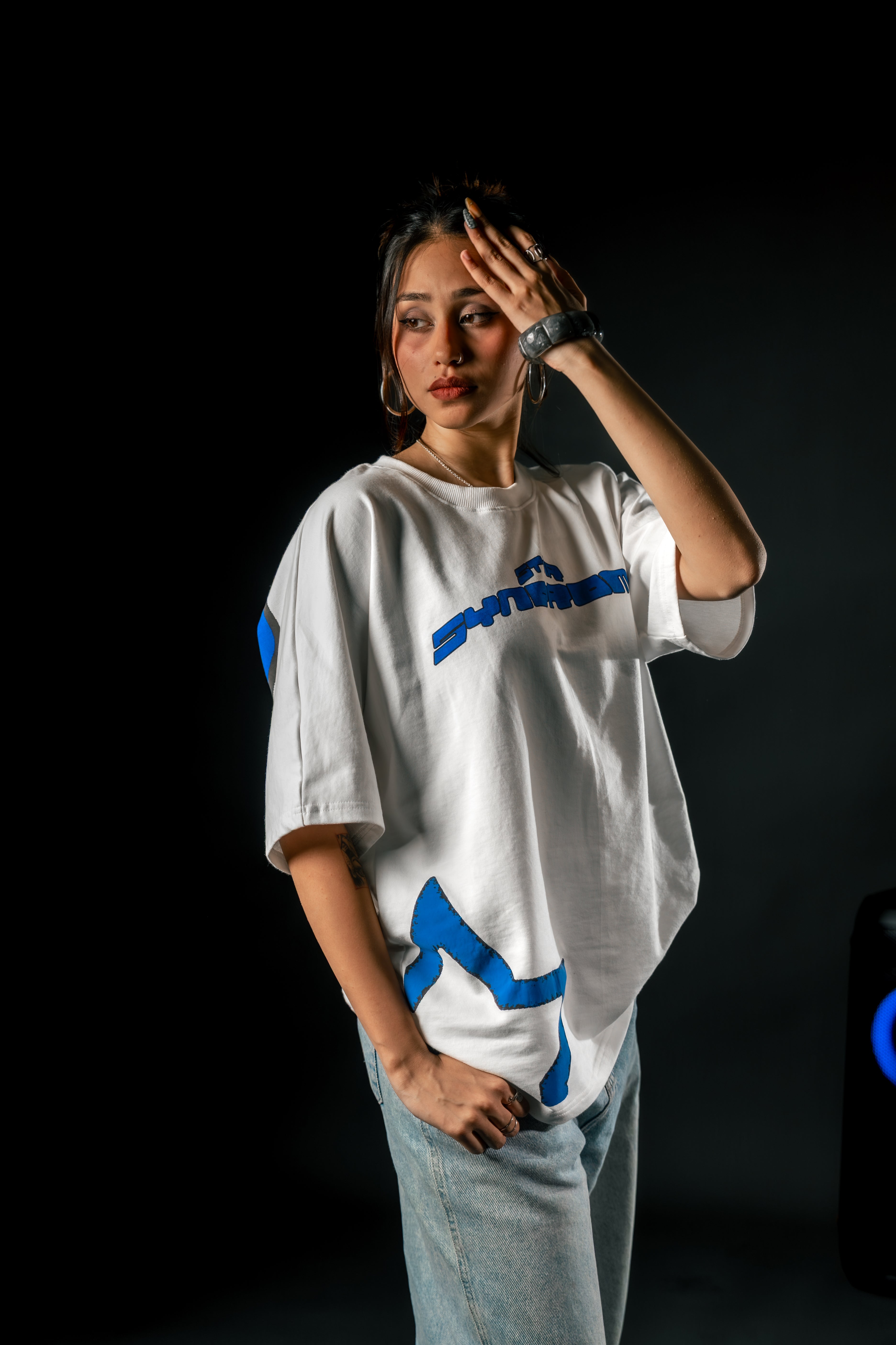 STAR SYNERGIES TEE – White/Blue