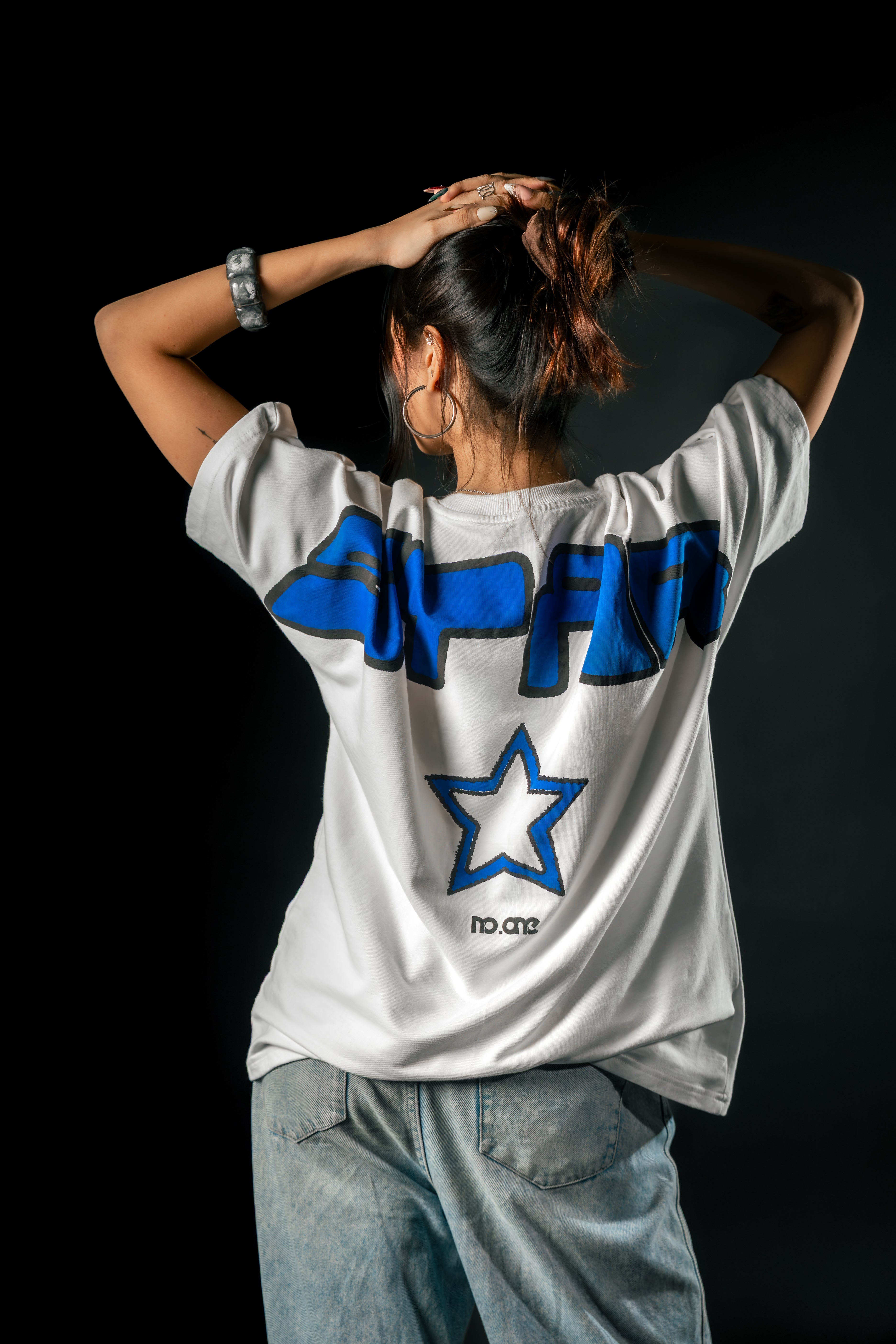 STAR SYNERGIES TEE – White/Blue